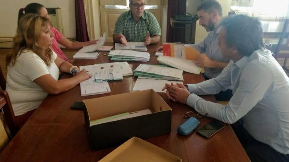 La reunión de la Comisión de Salud que se concretó ayer en el recinto del Concejo Deliberante.
