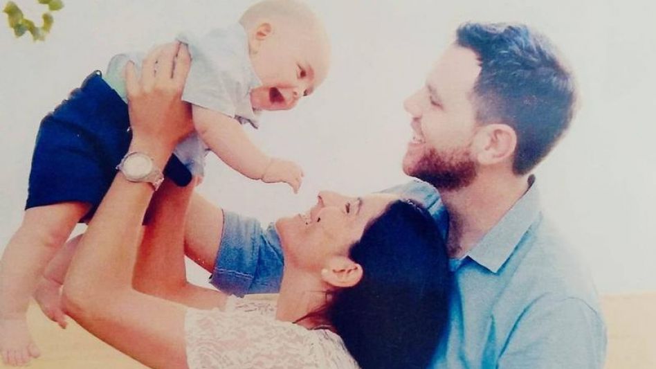 Con Sofía, mi señora, y Mateo, mi hijo, en Azul el día de su bautismo. Claro que no fue el día de la década a nivel global o nacional pero fue lo más importante de nuestras vidas y pasó en 2016.