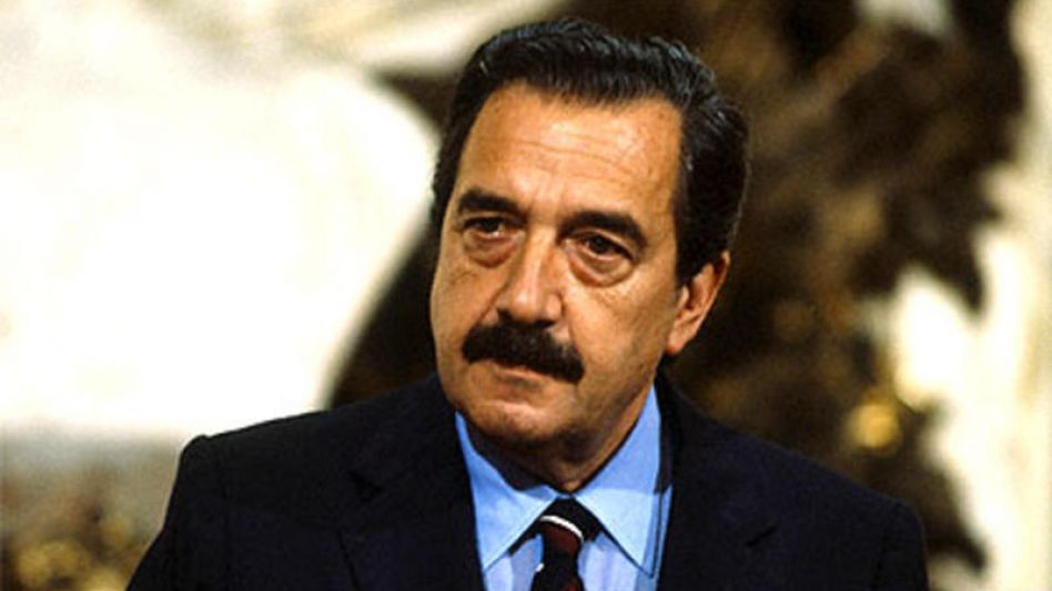 El presidente Raúl Ricardo Alfonsín.