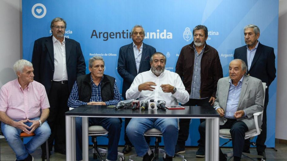 El Presidente se reunió con los principales referentes de la CGT