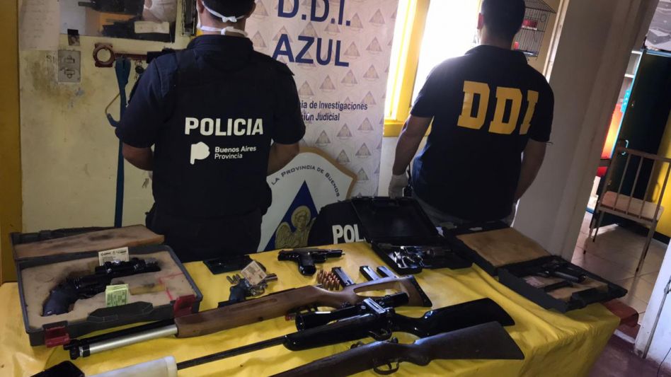 Incautaron varias armas de fuego