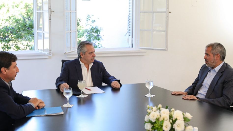 El Presidente recibió al empresario Luis Pérez Companc