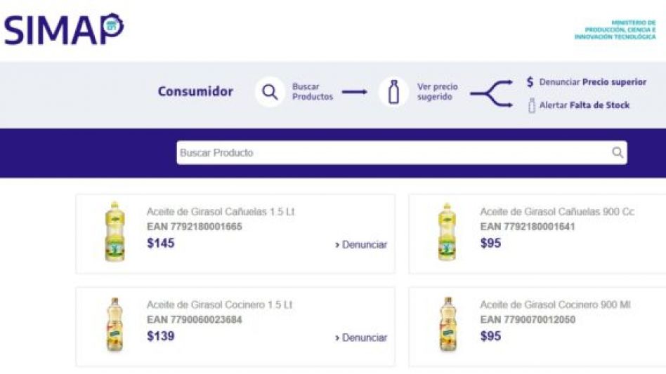 Provincia lanzó página web para denunciar sobreprecios en productos esenciales
