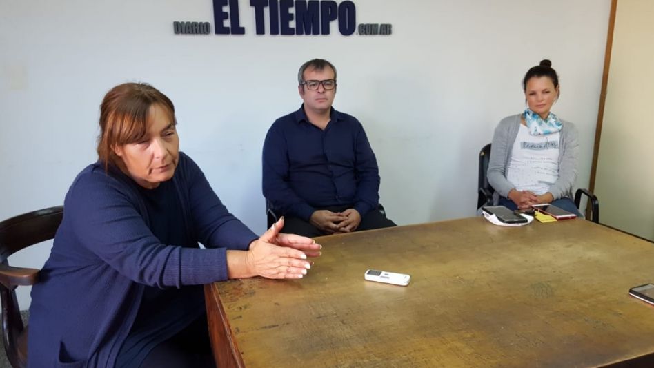 Los concejales del interbloque del Frente de Todos María Inés Laurini, Joaquín Propato y María Cecilia Martínez. 