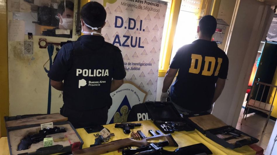 Una casa situada en la prolongación Sur de la calle Moreno, el lugar donde había sido hallado este arsenal en poder del jubilado. DDI AZUL/PBA