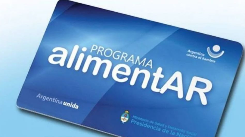 Tarjeta Alimentar ¿Qué pasa en Azul?.