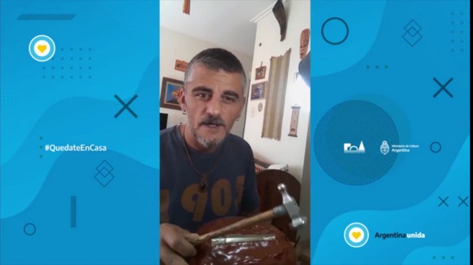 Cristian ?Tato? Soriano en el video que salió publicado en INFOBAE de la edición del 22 de abril. 