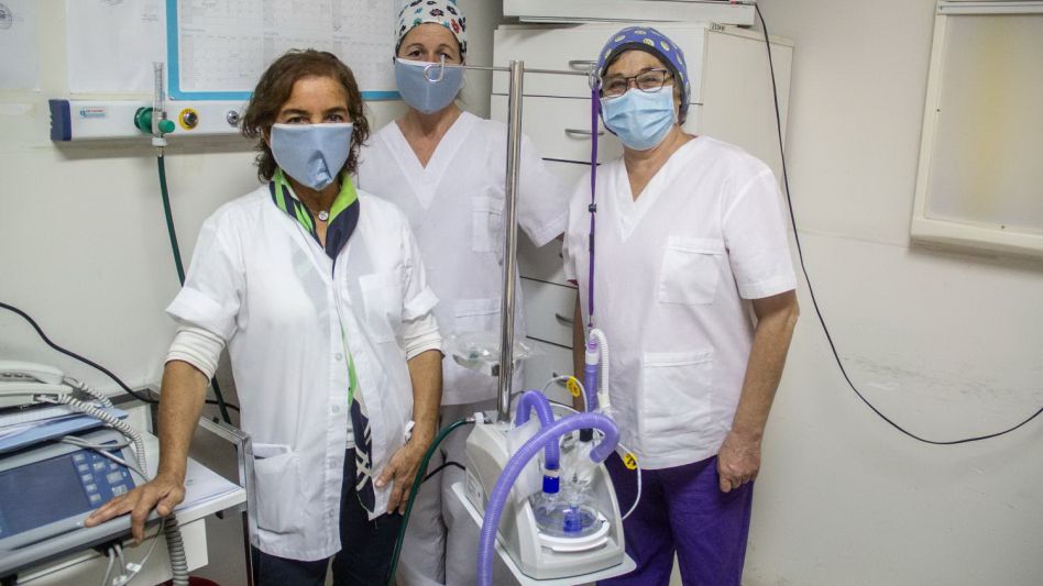 Se hizo entrega del respirador artificial en el Hospital Municipal ?Dr. Ángel Pintos?.  NICOLÁS MURCIA 