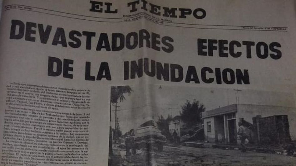 Y un día llegó la inundación del '80