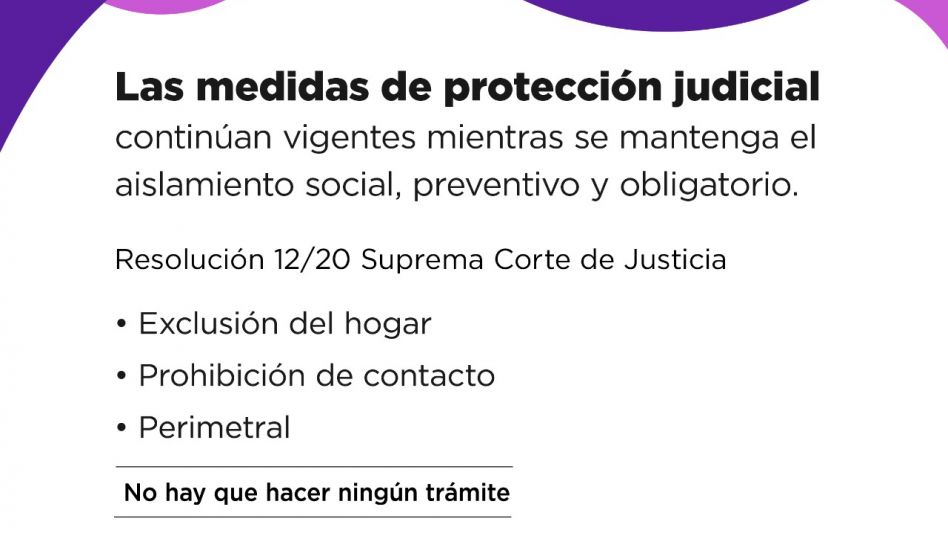 Vigencia de las medidas de protección judicial 
