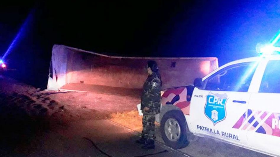 Volcó un camión cargado con girasol en ruta 226  
