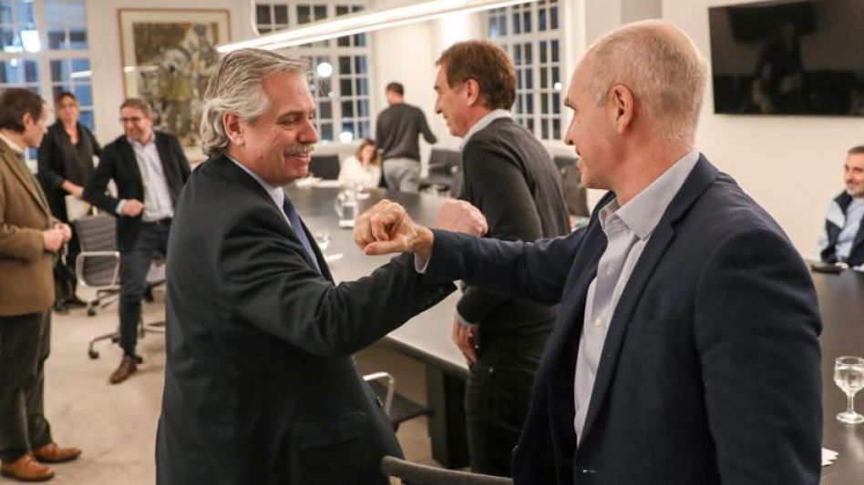 El Presidente con el Jefe de Gobierno.