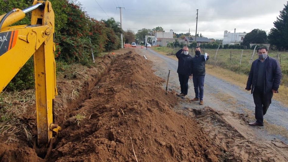 Extensión de cloacas en Villa Araya