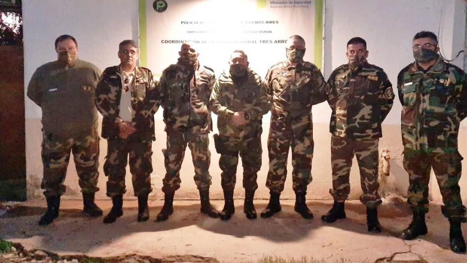 Capacitación de funcionarios policiales para un curso de "Seguridad en Prevención Rural" 