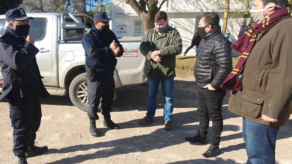El Intendente recorrió Chillar y 16 de Julio para intensificar medidas preventivas 