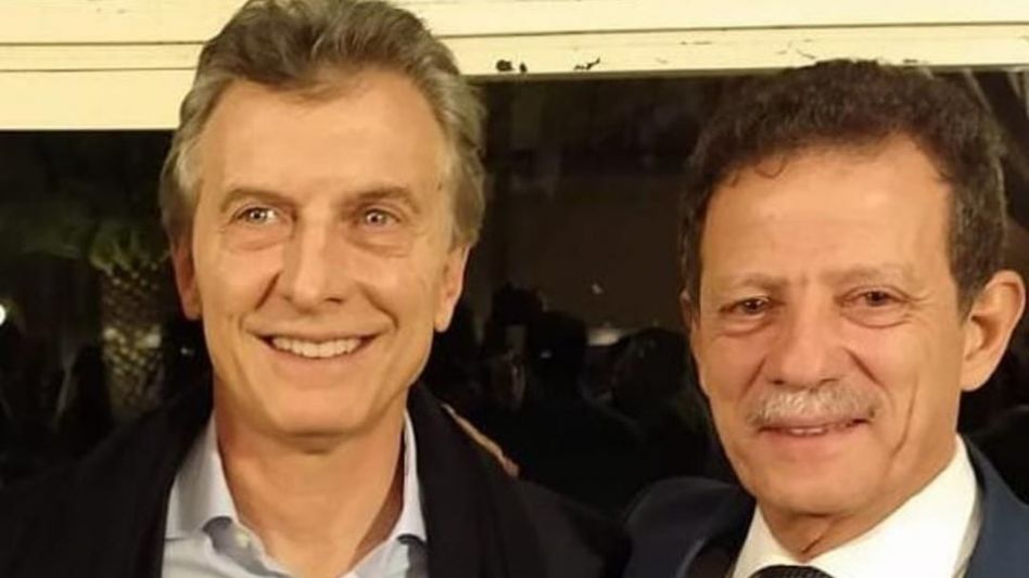 Sahad junto al ex presidente, Mauricio Macri