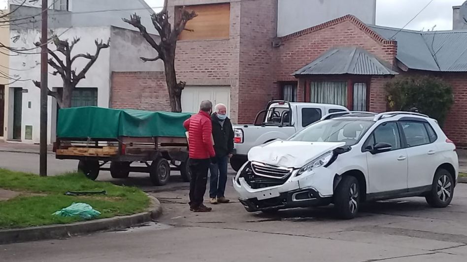 Fuerte choque en Lavalle y Corrientes