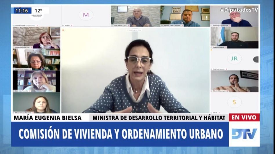 La ministra Bielsa brindó detalles del Programa Federal Argentina Construye en Diputados