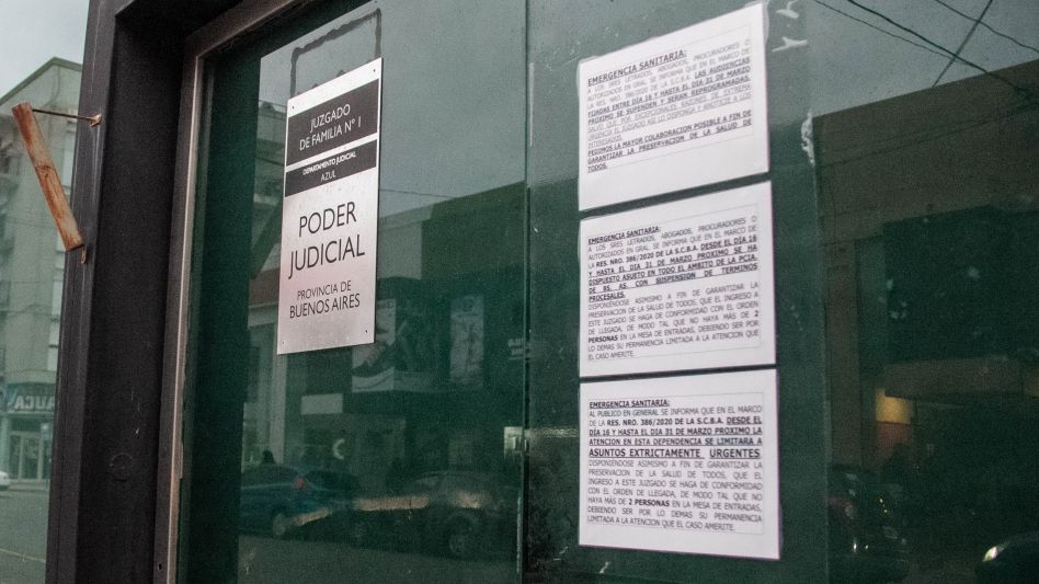 El Juzgado de Familia con sede en Azul, ubicado en la calle San Martín. ANGIE DÍAZ JACQUOT