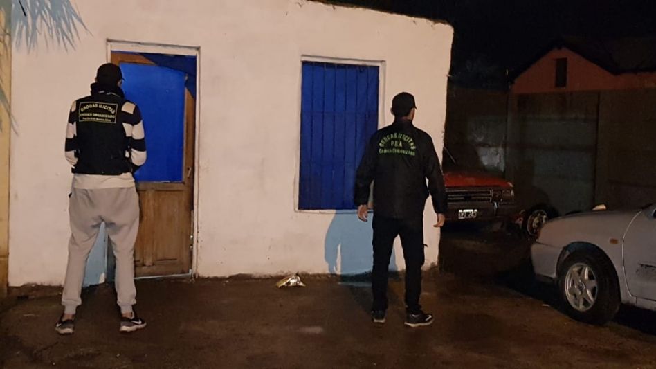 Una casa ubicada en el Barrio Urioste, el lugar donde la semana pasada se hizo este allanamiento por drogas.  DROGAS ILÍCITAS AZUL/PBA