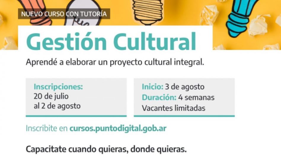 Curso en Punto Digital sobre gestión cultural