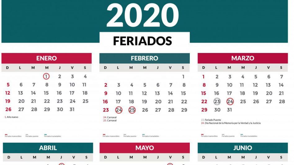 Proponen transformar en días no laborables los feriados hasta fin de año