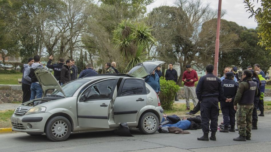 El auto en el que andaban los imputados había sido robado en Bahía Blanca en agosto del año pasado. NICOLÁS MURCIA/ARCHIVO/EL TIEMPO