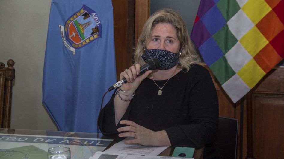 La subsecretaria de Gobierno, Fernanda Ibarra, el día martes cuando se anunció la 