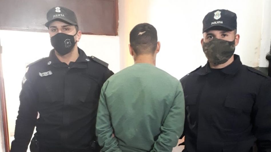 El aprehendido por este caso de violencia de género. CPA AZUL/PBA