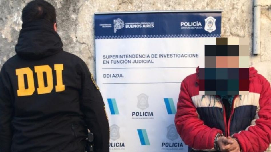 Uno de los imputados, de 30 años de edad, fue detenido ayer jueves. FOTO: DDI AZUL/PBA