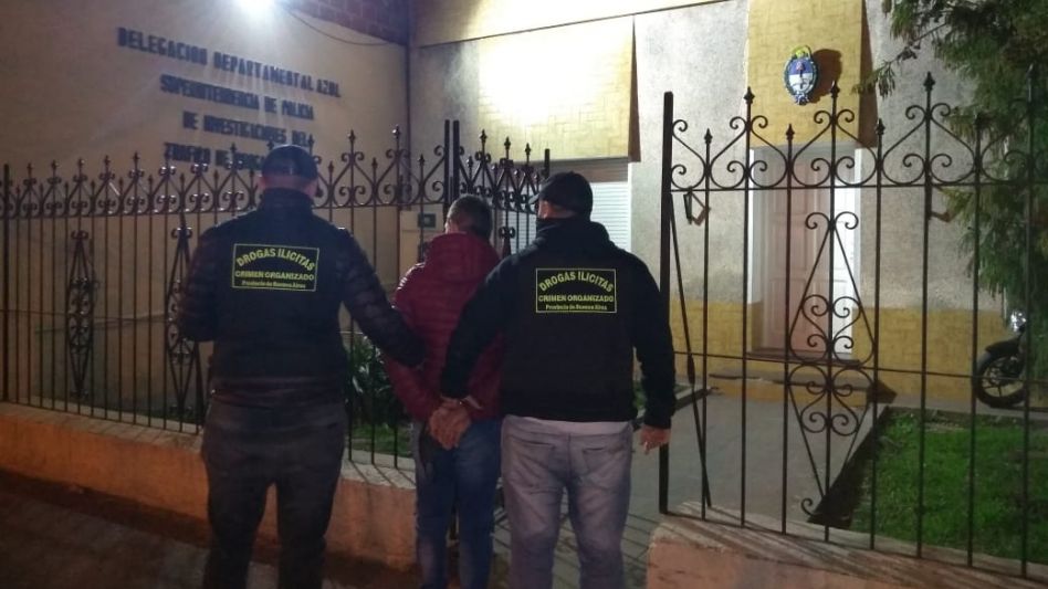 El hombre arrestado el jueves. Ayer le dictaron la detención. Registra antecedentes penales. DROGAS ILÍCITAS AZUL/PBA