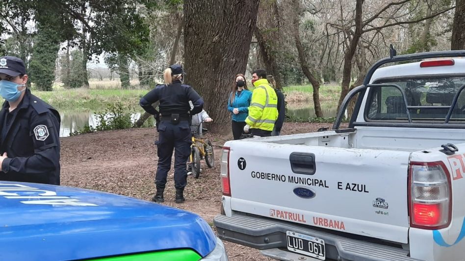 El parque fue uno de los lugares donde se realizaron controles. PRENSA MUNICIPAL