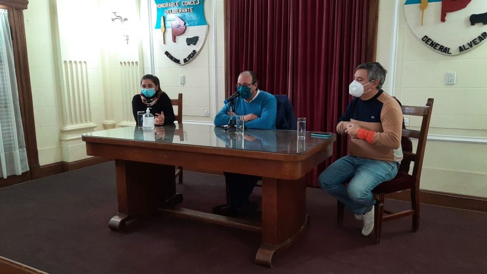 El domingo a la mañana, en conferencia de prensa, se informó sobre un caso positivo de coronavirus en General Alvear. RAFAEL TORRES/AGENCIA GENERAL ALVEAR