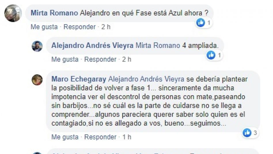 Alejandro Vieyra confirmó que Azul continúa en Fase 4 ampliada