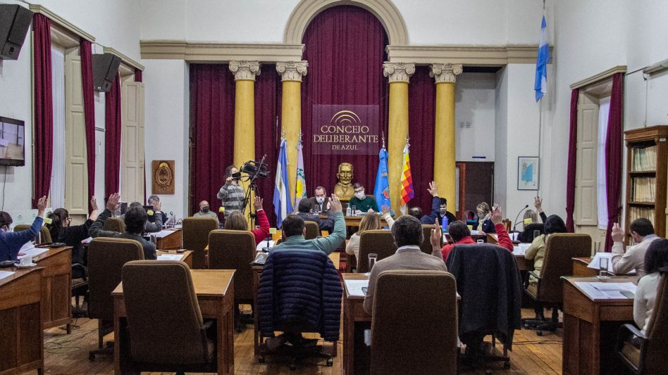 Esta tarde a partir de las 17:30 horas volverá a sesionar de manera ordinaria el Concejo Deliberante de Azul. ANGIE DÍAZ JACQUOT