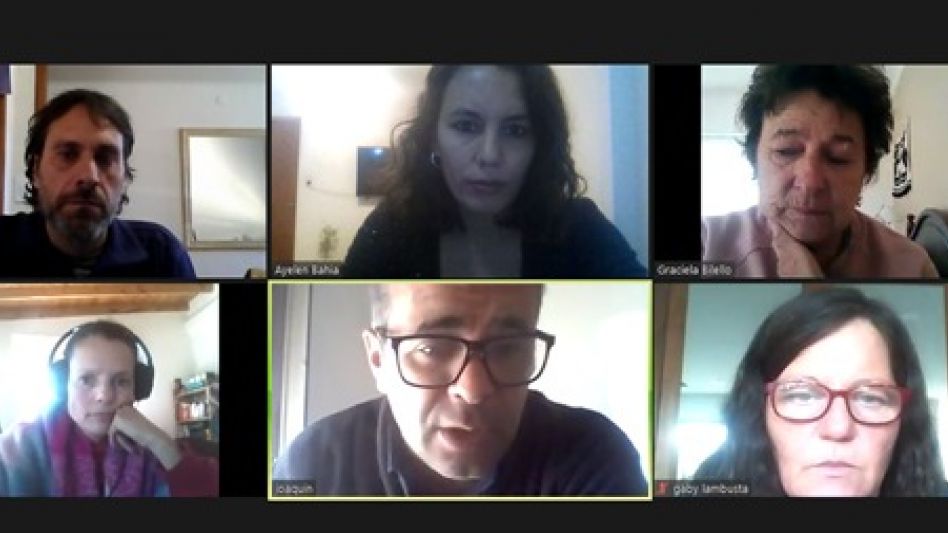 Reunión virtual del bloque Todos Azul