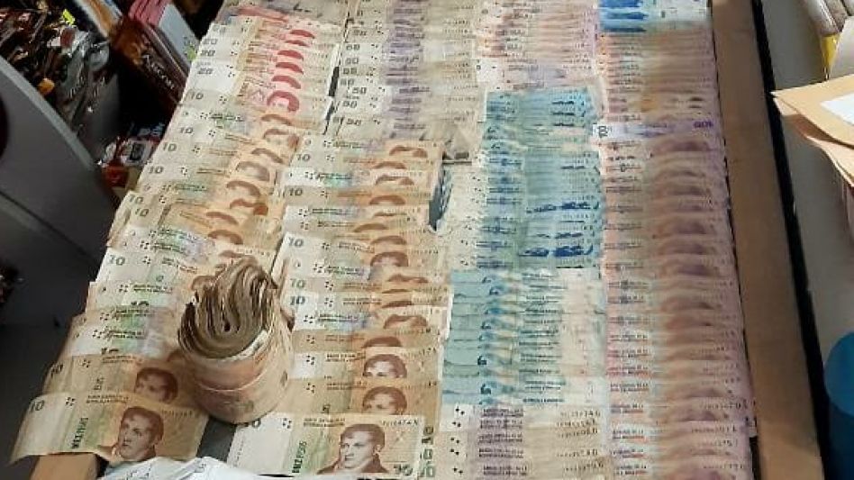 Secuestraron una importante suma de dinero