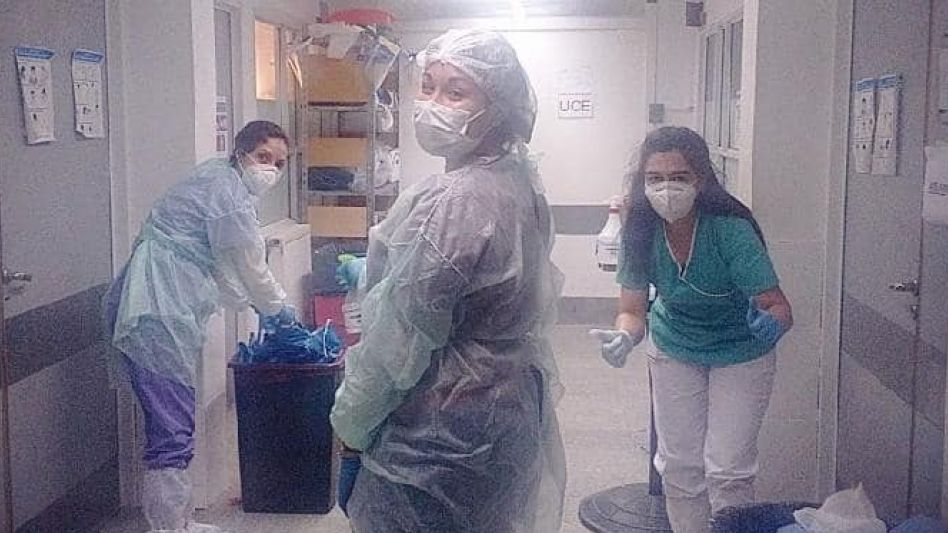 Julieta Trovato, Roro Gtz, Sol Hourcade. 3 trabajadoras de la salud que diariamente llevan a cabo tareas en el Hospital Ángel Pintos