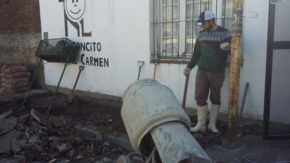 Algunos de los arreglos que se están llevando a cabo en las instalaciones de la entidad.  