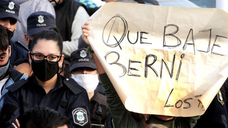 Tras la protesta, Berni ordenó pasar a retiro a parte de la cúpula de la Bonaerense