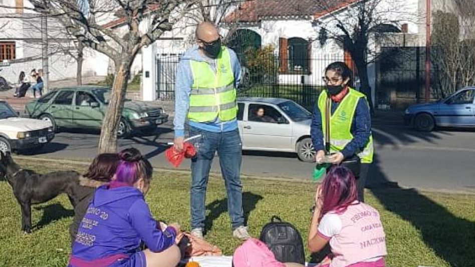 Actividad de prevención en espacios públicos