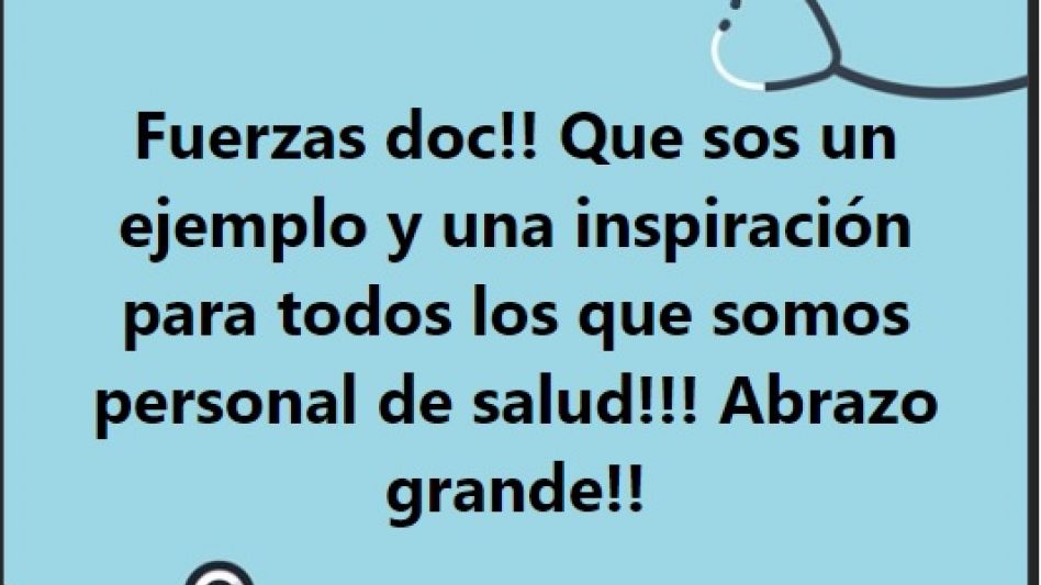 Una querida doctora azuleña, internada en el Pintos