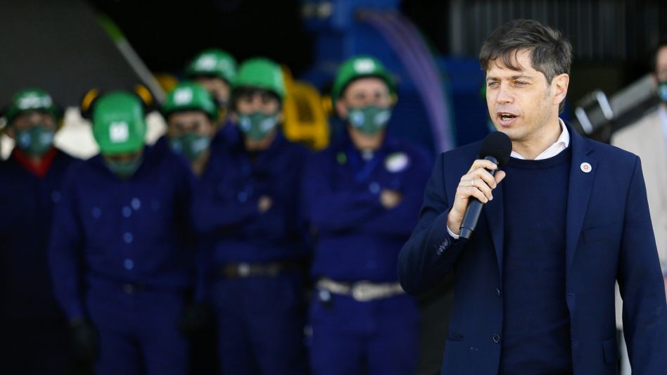 Kicillof participó de la presentación de una nueva tecnología de reciclado en Exaltación de la Cruza. Antes, se refirió a la polémica por el registro de fallecidos. (Gobernación)