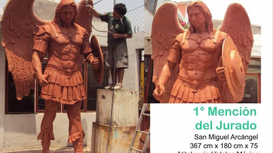 Una de las esculturas ganadoras en dicho concurso. 