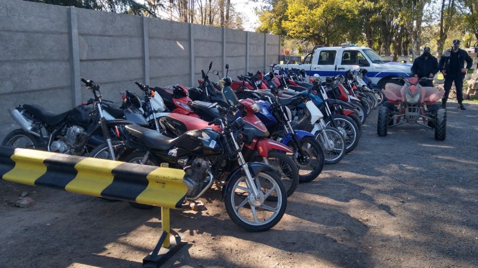 Secuestraron varias motos y un cuatriciclo