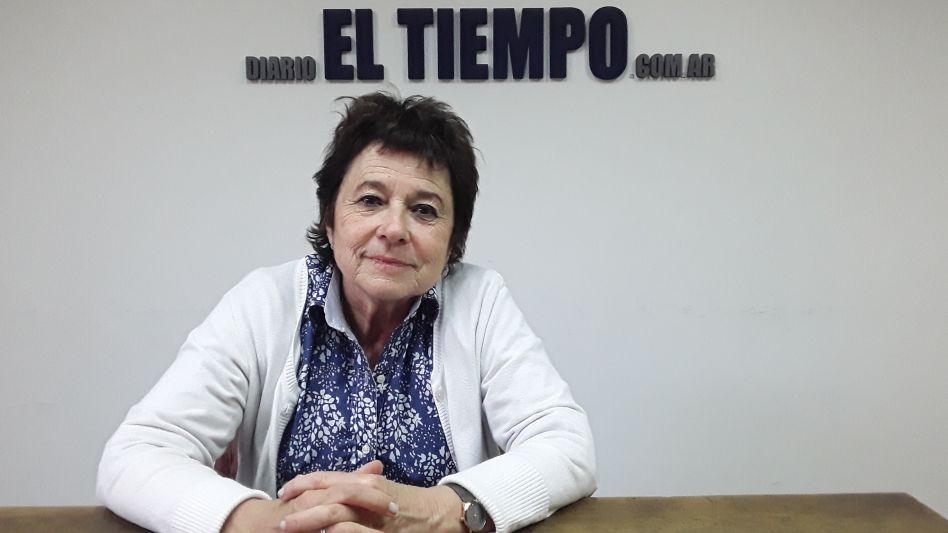 Graciela Bilello, concejal de Todos Azul, cuando visitó la redacción de EL TIEMPO para hablar de la suspensión de la décimo quinta sesión ordinaria.