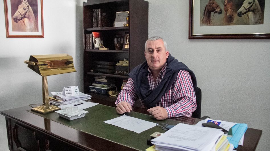 Nahuel Gangoiti, presidente del Colegio de Martilleros. ANGIE DÍAZ JACQUOT