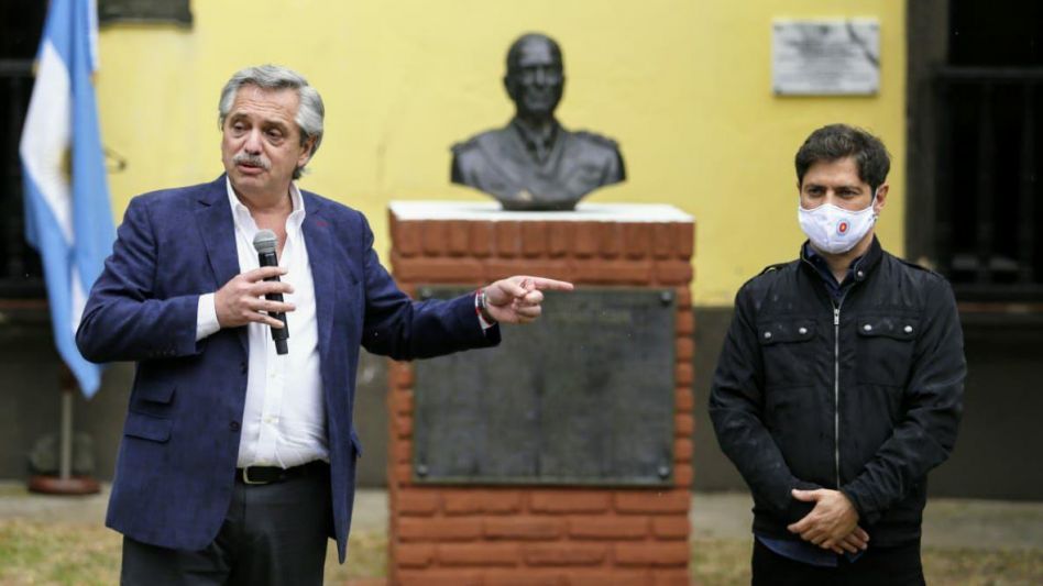 Fernández y Kicillof visitaron la isla Martín García, donde estuvo detenido Perón en 1945