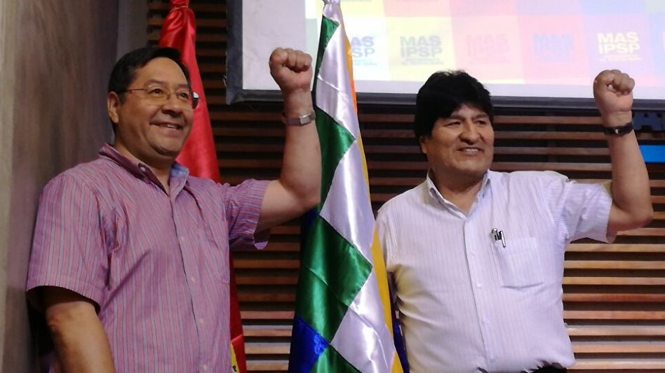Luis Arce, del MAS, se convirtió esta madrugada en presidente electo.