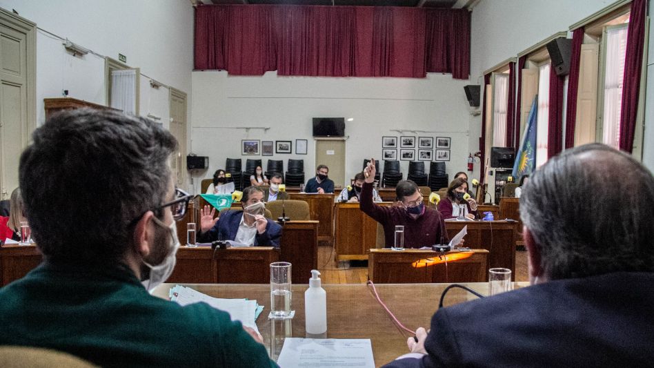 El Concejo Deliberante de Azul volvió a sesionar de manera ordinaria este martes.  ANGIE DÍAZ JACQUOT 
